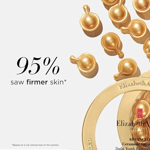 Elizabeth Arden ceramide capsules with 95% firmer skin claim.